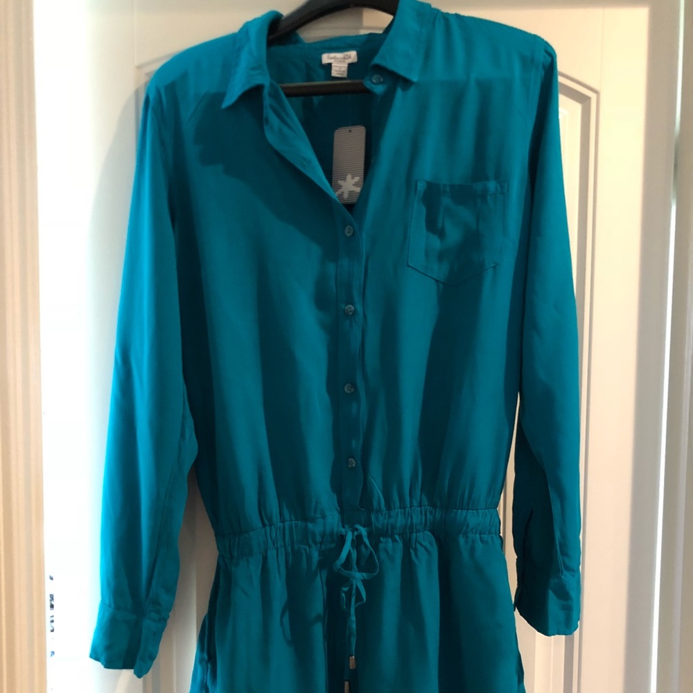 Splendid turquoise romper